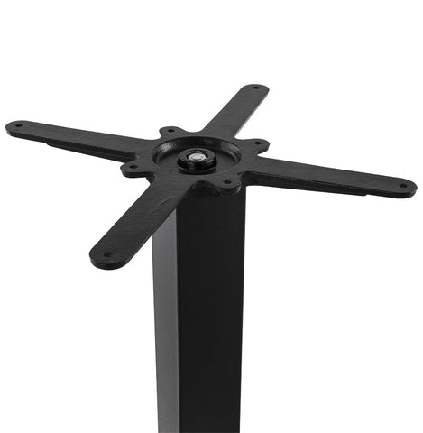 Table foot 'NERO XL' 110 of black painted metal