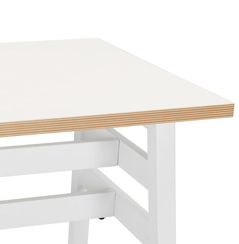 Witte hoge bartafel 'NIKI' - 150x60 cm