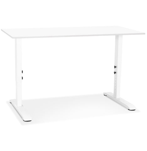 Hoogte verstelbaar bureau 'OSMOSE' wit - 140x70 cm