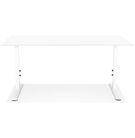 Height adjustable white desk 'OSMOSE' - 160x80 cm