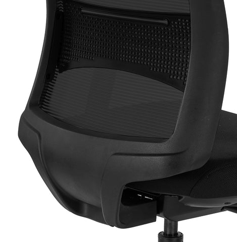 Ergonomic office chair 'OXFORD' in black fabric