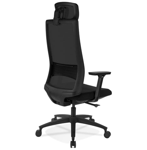 Ergonomic office chair 'OXFORD' in black fabric