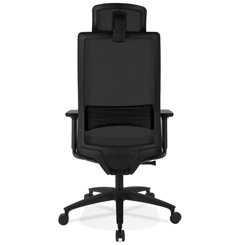 Ergonomic office chair 'OXFORD' in black fabric