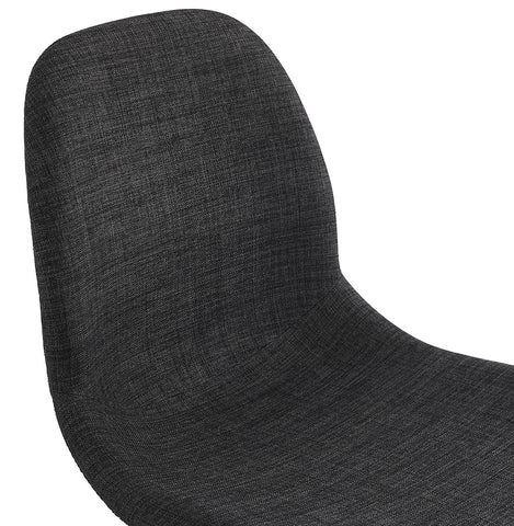 Design chair 'PAVONIS' in dark grey fabric