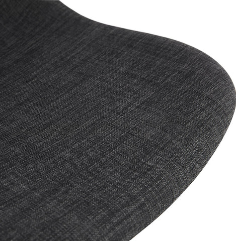 Design chair 'PAVONIS' in dark grey fabric