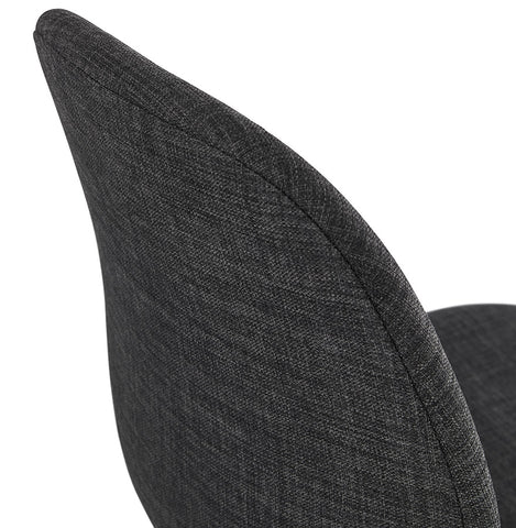 Design chair 'PAVONIS' in dark grey fabric