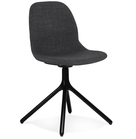 Design chair 'PAVONIS' in dark grey fabric