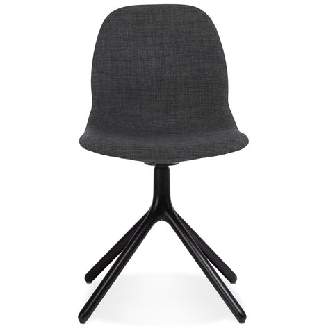 Design chair 'PAVONIS' in dark grey fabric