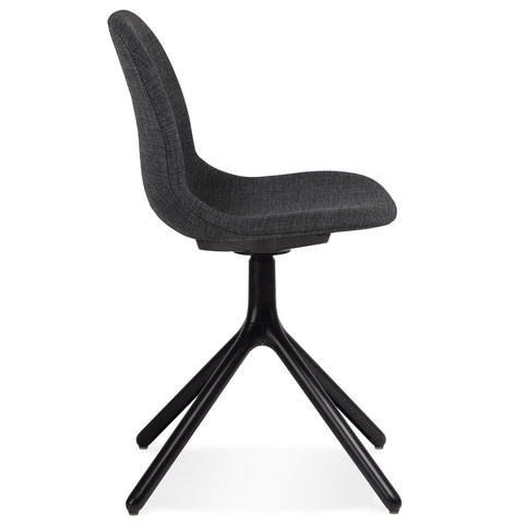 Design chair 'PAVONIS' in dark grey fabric