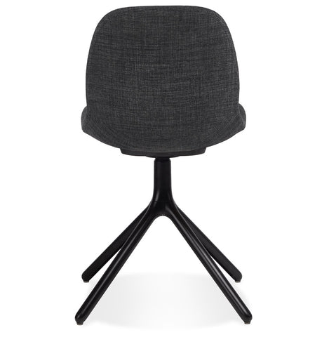 Design chair 'PAVONIS' in dark grey fabric