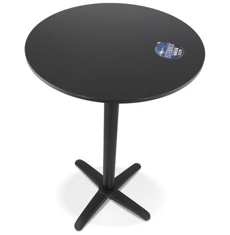 Zwarte ronde klaptafel 'PENUMBRA' - Ø 68 cm