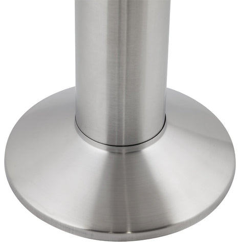 Table leg 'PIKET' 110 cm in brushed metal with round base