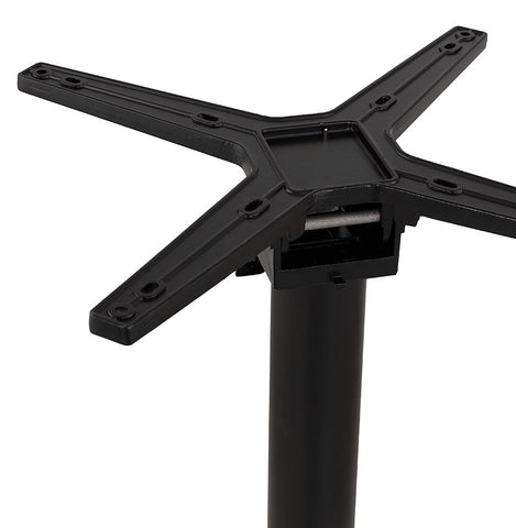 Foldable table leg 'PRATIK' 110 of black aluminum indoor/outdoor