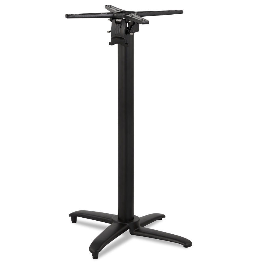 Foldable table leg 'PRATIK' 110 of black aluminum indoor/outdoor