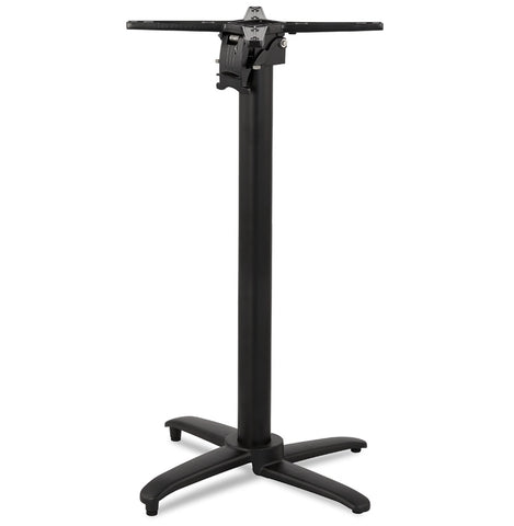 Foldable table leg 'PRATIK' 110 of black aluminum indoor/outdoor