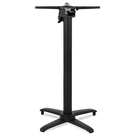 Foldable table leg 'PRATIK' 110 of black aluminum indoor/outdoor