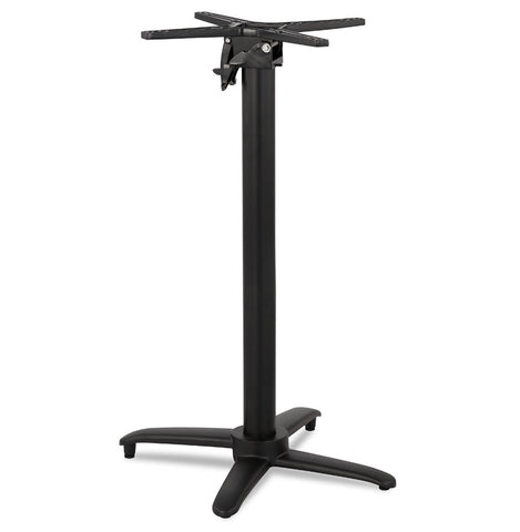 Foldable table leg 'PRATIK' 110 of black aluminum indoor/outdoor