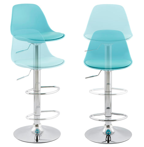 Adjustable stool 'PRINCES' blue