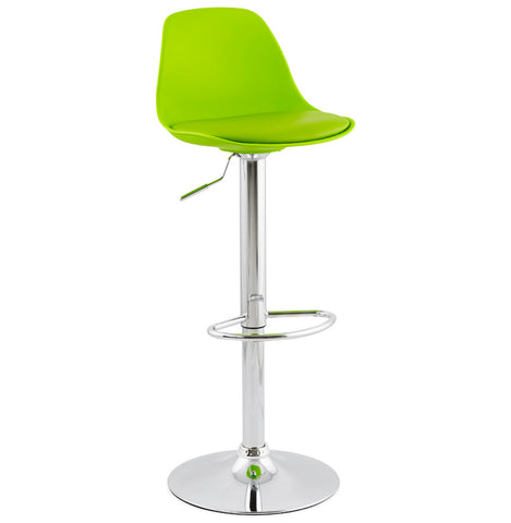 Adjustable stool 'PRINCES' in green