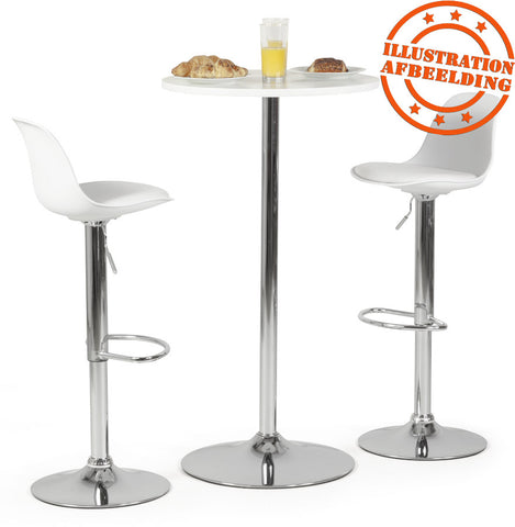 White adjustable stool 'PRINCES'