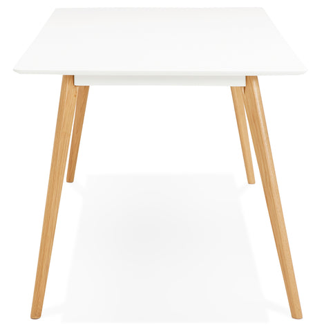 Witte design eettafel 'MADY' in Scandinavische stijl - 200x90 cm