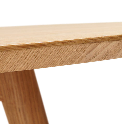 Natural wood round dining table 'SWEDY' in Scandinavian style - Ø 120 cm