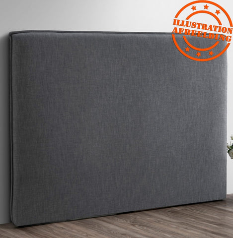 Anthracite gray fabric headboard 'TIESTO' - width 160 cm