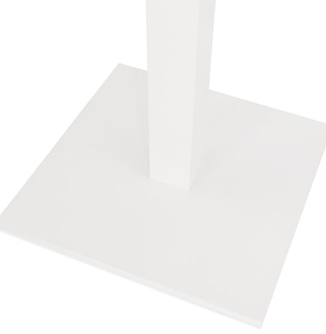 Square table base 'TOWER' 75 in white metal inside/outside