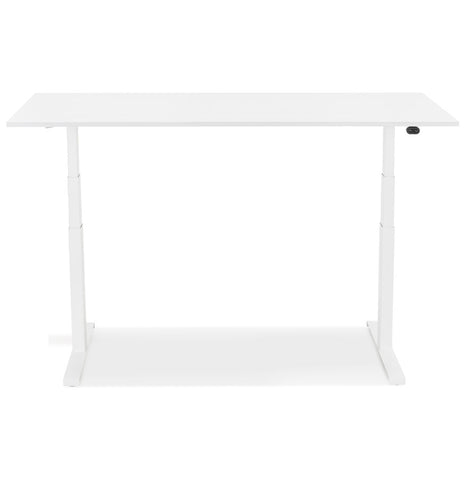 White electric sit/stand desk 'TRONIK' - 140x70 cm