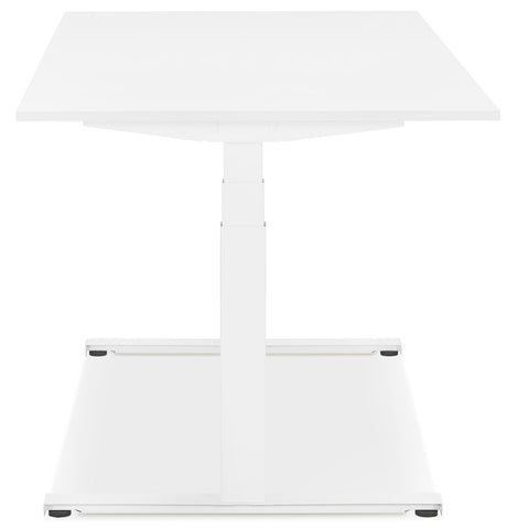 White electric sit/stand desk 'TRONIK' - 140x70 cm