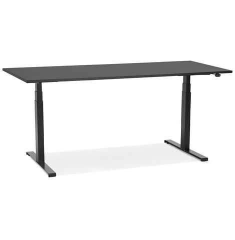 Black electric and ergonomic desk 'TRONIK' - 160x80 cm