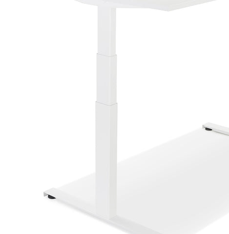 White adjustable electric desk 'TRONIK' - 160x80 cm