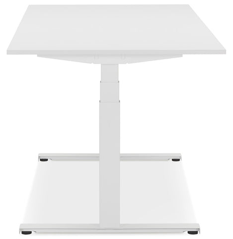 White adjustable electric desk 'TRONIK' - 160x80 cm