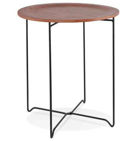 Design side table 'TSUNAMI' black industrial style