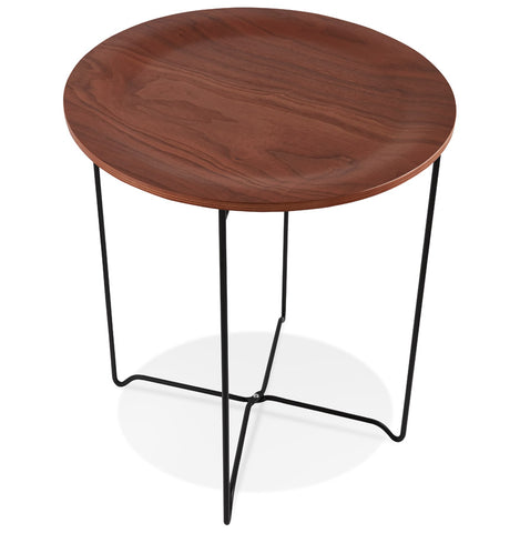 Design side table 'TSUNAMI' black industrial style