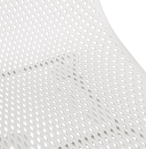 White perforated design chair 'VIKY' indoor/outdoor