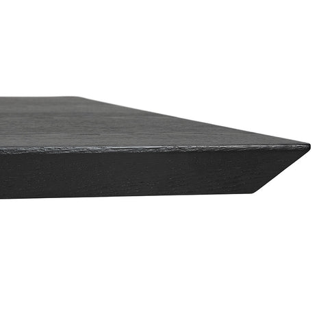 Design eettafel met x-vormig onderstel 'WALABY' in zwart hout - 200x100 cm