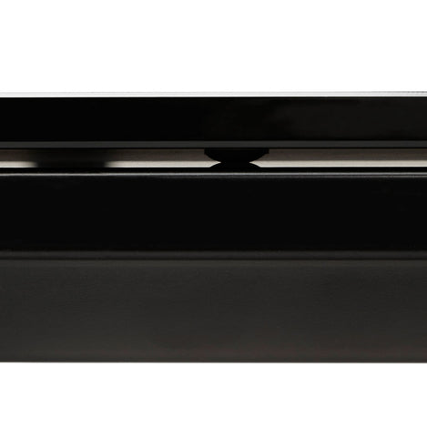 Black glass high table/desk 'XLINE HIGH TABLE' - 140x70 cm