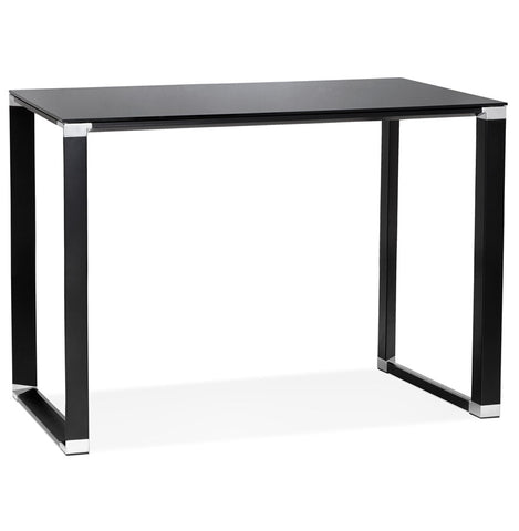 Black glass high table/desk 'XLINE HIGH TABLE' - 140x70 cm