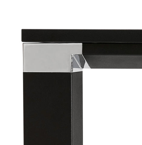 High table / desk in black wood 'XLINE HIGH TABLE' - 140x70 cm