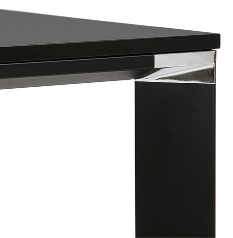 Meeting table / bench desk 'XLINE SQUARE' in black - 140x140 cm