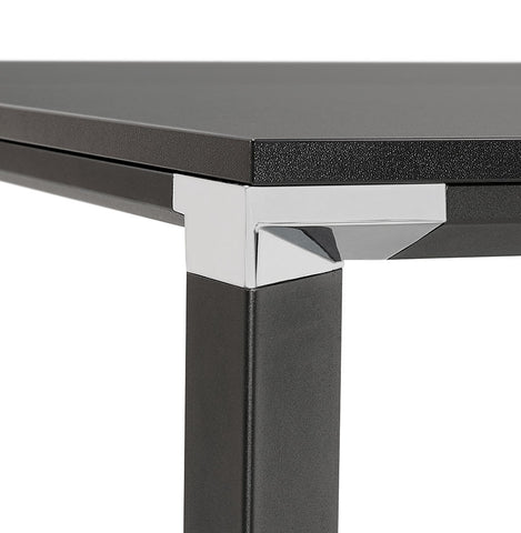 Meeting table / bench desk 'XLINE SQUARE' in black - 140x140 cm