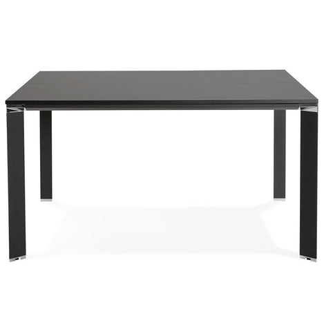 Meeting table / bench desk 'XLINE SQUARE' in black - 140x140 cm