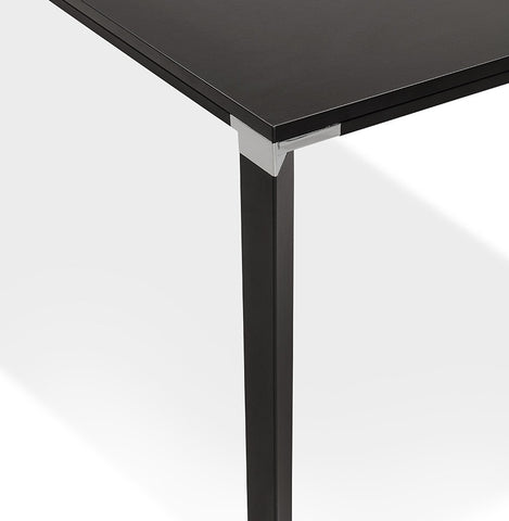 Meeting / dining table design 'XLINE' in black wood - 200x100 cm