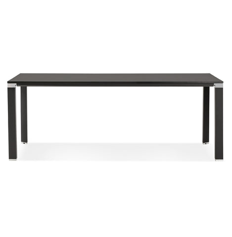 Meeting / dining table design 'XLINE' in black wood - 200x100 cm