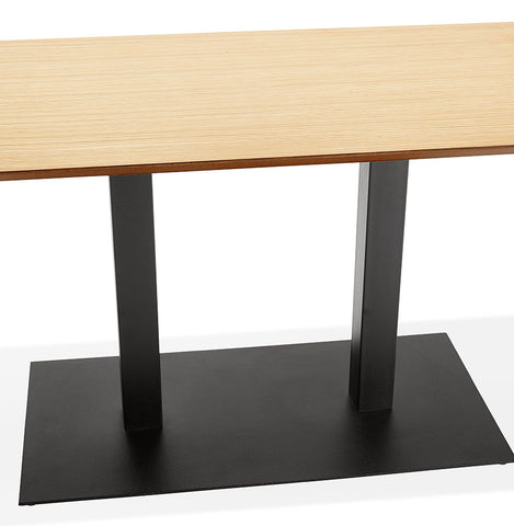 Design tafel / bureau 'ZUMBA' met naturel houten afwerking - 150x70 cm